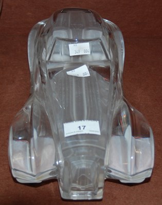 Lot 17 - Daum, France, a clear and frosted glass model...