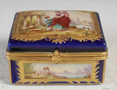Lot 32 - A late 19th century Sevres porcelain gilt...