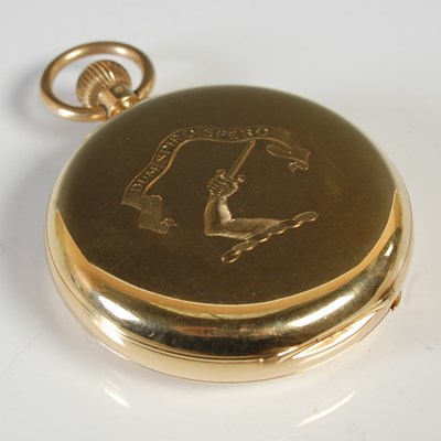 Lot 47 - An 18ct gold hunter-cased pocketwatch, Robert...