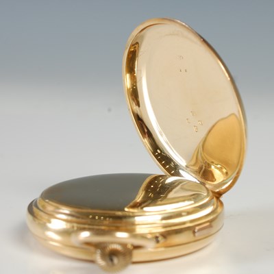 Lot 47 - An 18ct gold hunter-cased pocketwatch, Robert...