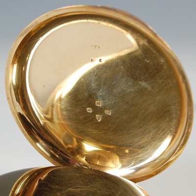Lot 47 - An 18ct gold hunter-cased pocketwatch, Robert...