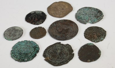 Lot 102 - A collection of ten assorted antique coins.