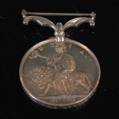 Lot 104 - A Victorian Indian Mutiny medal, inscribed to '...