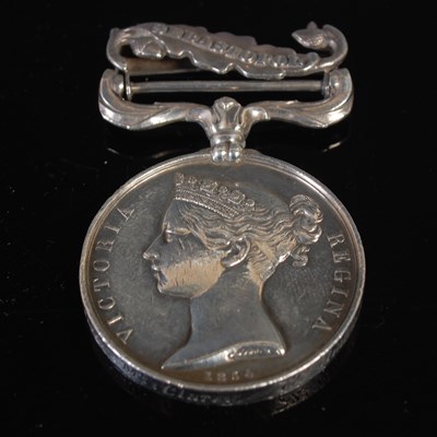 Lot 105 - A Victorian Crimea medal, inscribed to 'George...