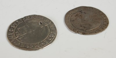 Lot 112 - Two Elizabeth I silver coins; one dated 1582;...