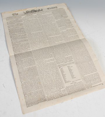 Lot 126 - The Times Newspaper, London, Thursday November...