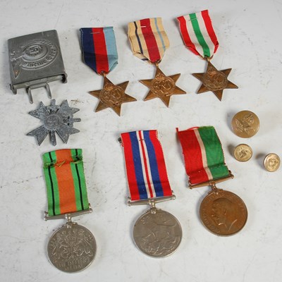 Lot 132 - A group of five WWII medals, comprising...