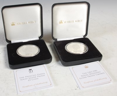 Lot 138 - Jubilee Mint, a cased Princess Diana Solid...