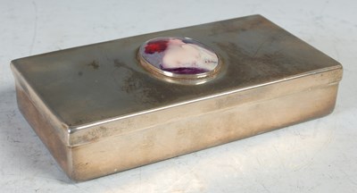 Lot 167 - A Victorian silver and enamel rectangular...