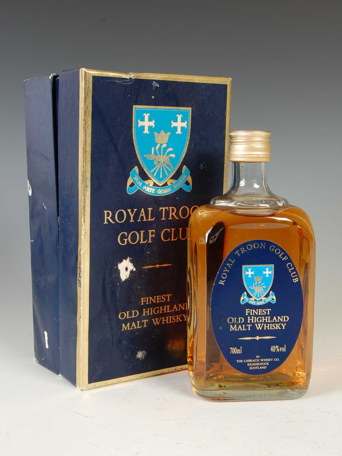 Lot 143 - A boxed bottle of Royal Troon Golf Club finest...