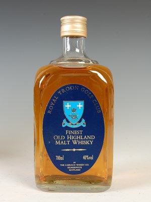 Lot 143 - A boxed bottle of Royal Troon Golf Club finest...