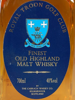 Lot 143 - A boxed bottle of Royal Troon Golf Club finest...