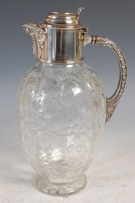 Lot 211 - A Victorian silver mounted glass, probably...