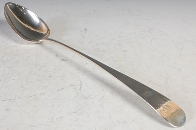 Lot 216 - A George III silver serving spoon, Edinburgh...