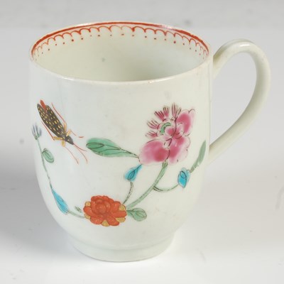 Lot 237 - An 18th century English porcelain coffee cup,...