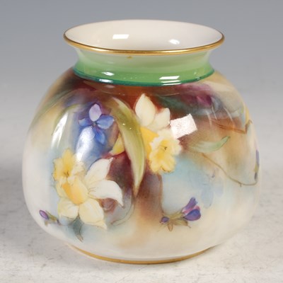 Lot 258 - A Royal Worcester vase, decorated with...