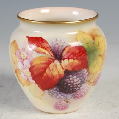 Lot 260 - A Royal Worcester vase, decorated by Kitty...