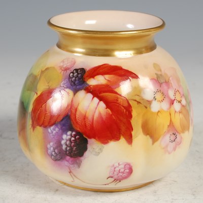 Lot 261 - A Royal Worcester decorated by Kitty Blake,...
