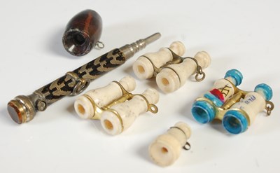 Lot 297 - Five assorted antique Stanhopes, and a vintage...
