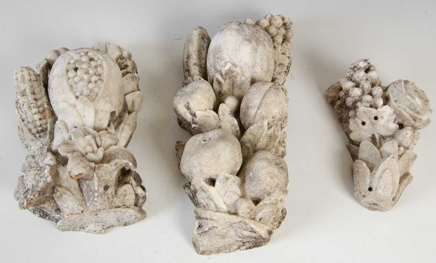 Lot 144 - Three fragments of antique white marble,...