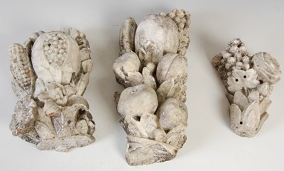 Lot 144 - Three fragments of antique white marble,...