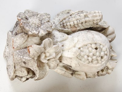 Lot 144 - Three fragments of antique white marble,...