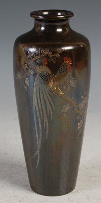 Lot 311 - A Japanese bronze vase, late 19th/ early 20th...