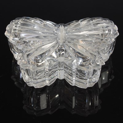 Lot 318 - A butterfly shaped box with detachable cover,...
