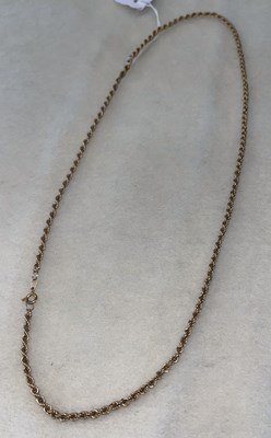 Lot 336A - A 9ct gold necklace, 6.5 grams.