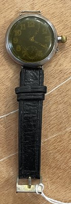 Lot 336C - A vintage gents WWI period silver cased Trench...