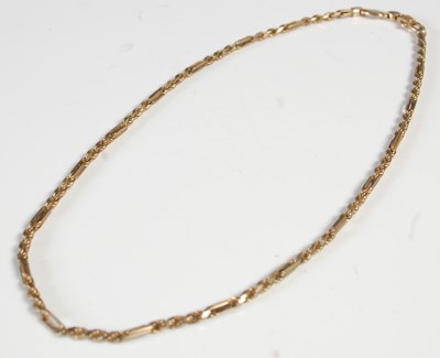 Lot 351 - A 9ct gold necklace, 12.7 grams.