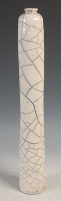 Lot 376 - A Studio Pottery vase, with crackle glazed...