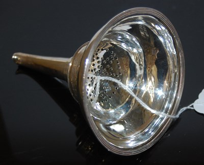 Lot 154A - An antique London silver wine funnel, 2.4 troy...