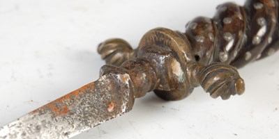 Lot 145 - An Italian gunners stiletto dagger, probably...