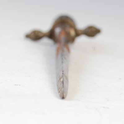 Lot 145 - An Italian gunners stiletto dagger, probably...