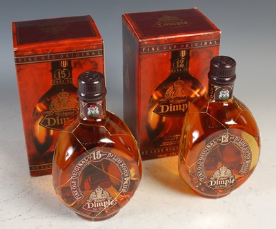 Lot 396 - Two boxed Dimple Deluxe scotch whisky, aged...