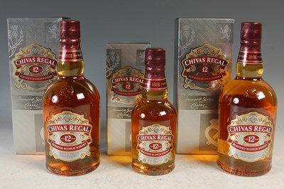 Lot 403 - Two boxed bottles of Chivas Regal 12yrs old...