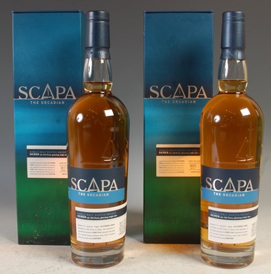 Lot 417 - Two boxed bottles of Scapa The Orcadian single...
