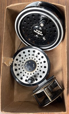 Lot 459 - Three fishing reels to include Daiwa 233;...