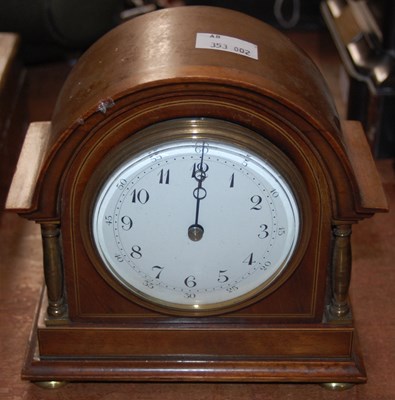 Lot 474 - A mahogany and gilt metal mounted mantle clock,...