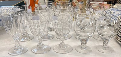Lot 509 - A set of eight 19th century facet cut clear...