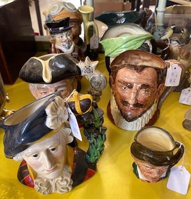 Lot 539 - Seven assorted Doulton character jugs to...