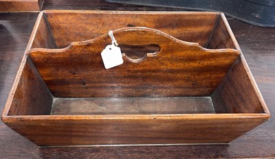 Lot 558 - A 19th century mahogany two-division cutlery...