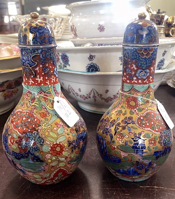 Lot 581 - A pair of 19th century English pottery...