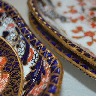 Lot 591 - A group of six Royal Crown Derby porcelain...