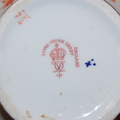 Lot 591 - A group of six Royal Crown Derby porcelain...