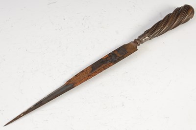 Lot 89 - An Italian dagger, probably 18th century, with...