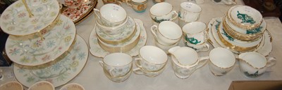 Lot 614 - An Adelay Celtic decorated green and gilt part...