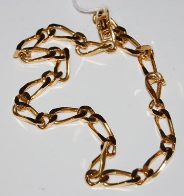 Lot 59 - A Monet yellow metal costume jewellery necklace