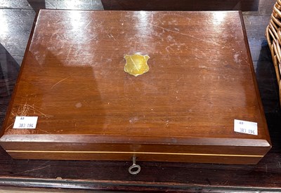 Lot 627 - A cased set of twelve silver bladed and silver...